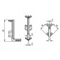 ADI Colt exterior 90° GOLA MONZA orizontal tip L,alb mat